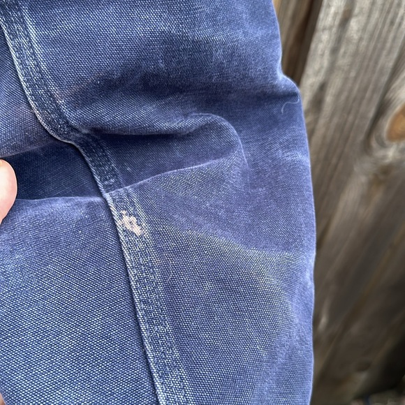 Vintage Carhartt J130 Y2K 2004 Hooded Canvas Grunge Weathered Jacket Large - Picture 8 of 10